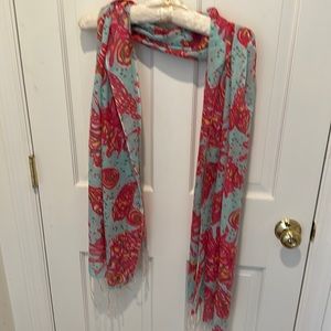 Lilly Pulitzer murfee scarf with shell motif